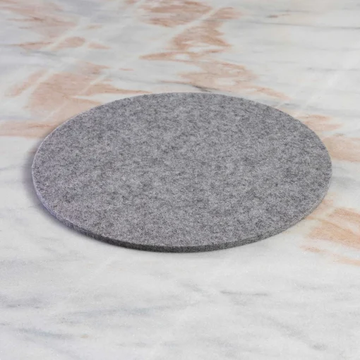 Round Felt Trivet, Granite