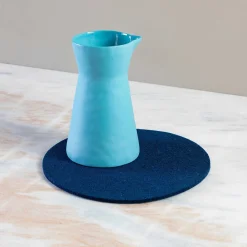 Round Felt Trivet, Marine
