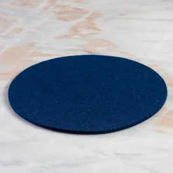 Round Felt Trivet, Marine