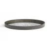 Round Mirror Tray, Moroccan Frost