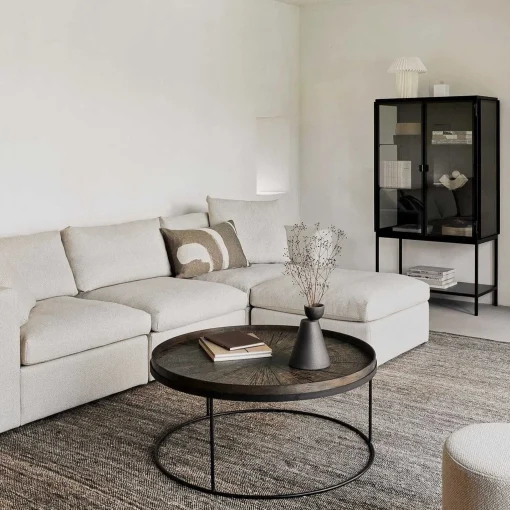 Round Tray Coffee Table (Tray Not Included)
