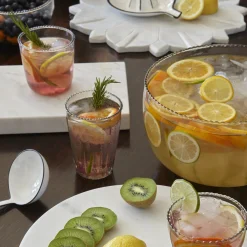 Ruffle Glass Tumbler, Set of 4^Be Home Clearance