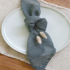 Rutherford Napkins, Set of 4, Navy^Be Home New