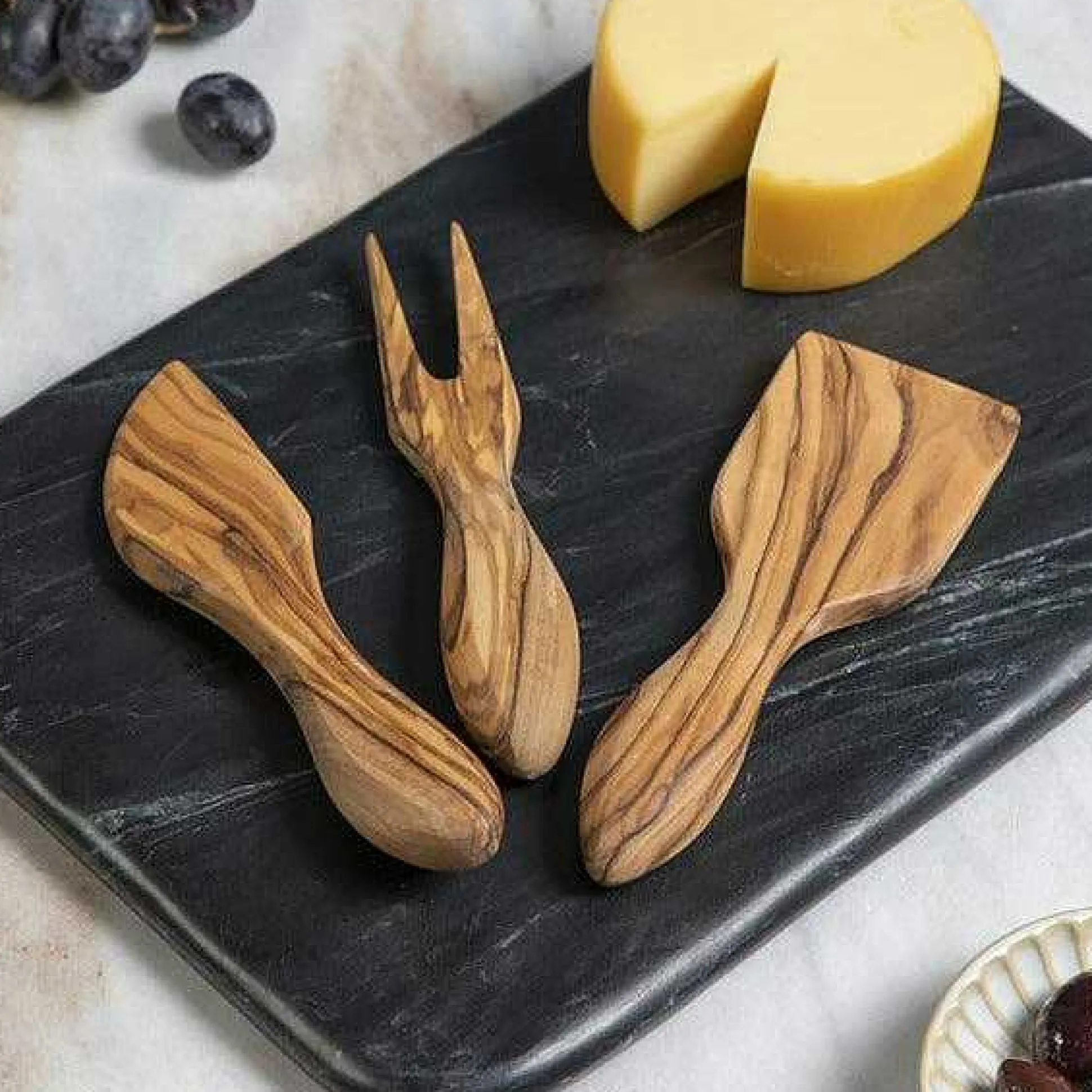 Salerno Black Marble Pastry Slab, Small