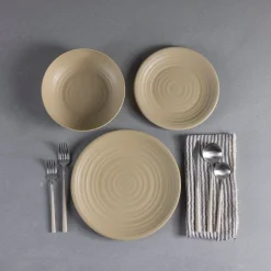Sancha Organic Dinner Plate, Birch, Set of 4^Be Home Best Sale