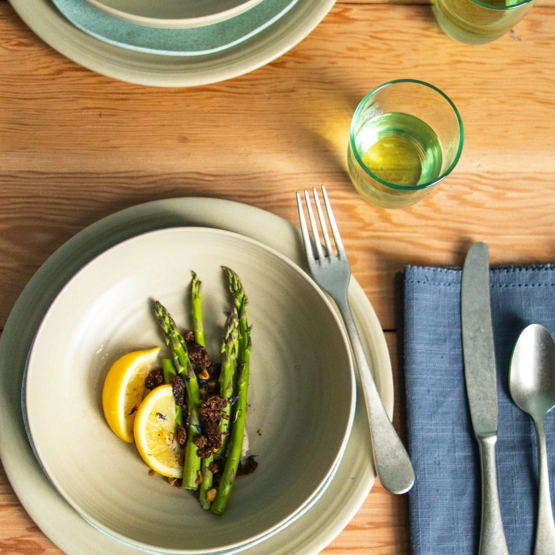 Sancha Organic Dinner Plate, Birch, Set of 4^Be Home Outlet