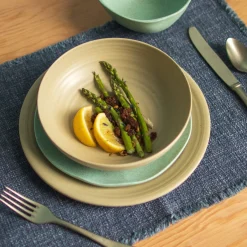 Sancha Organic Dinner Plate, Birch, Set of 4^Be Home Outlet