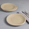 Sancha Organic Salad Plate, Birch, Set of 4^Be Home Cheap