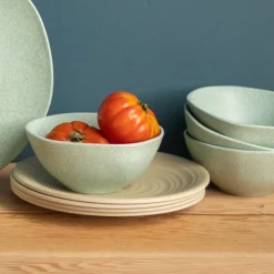 Sancha Organic Salad Plate, Birch, Set of 4^Be Home Cheap
