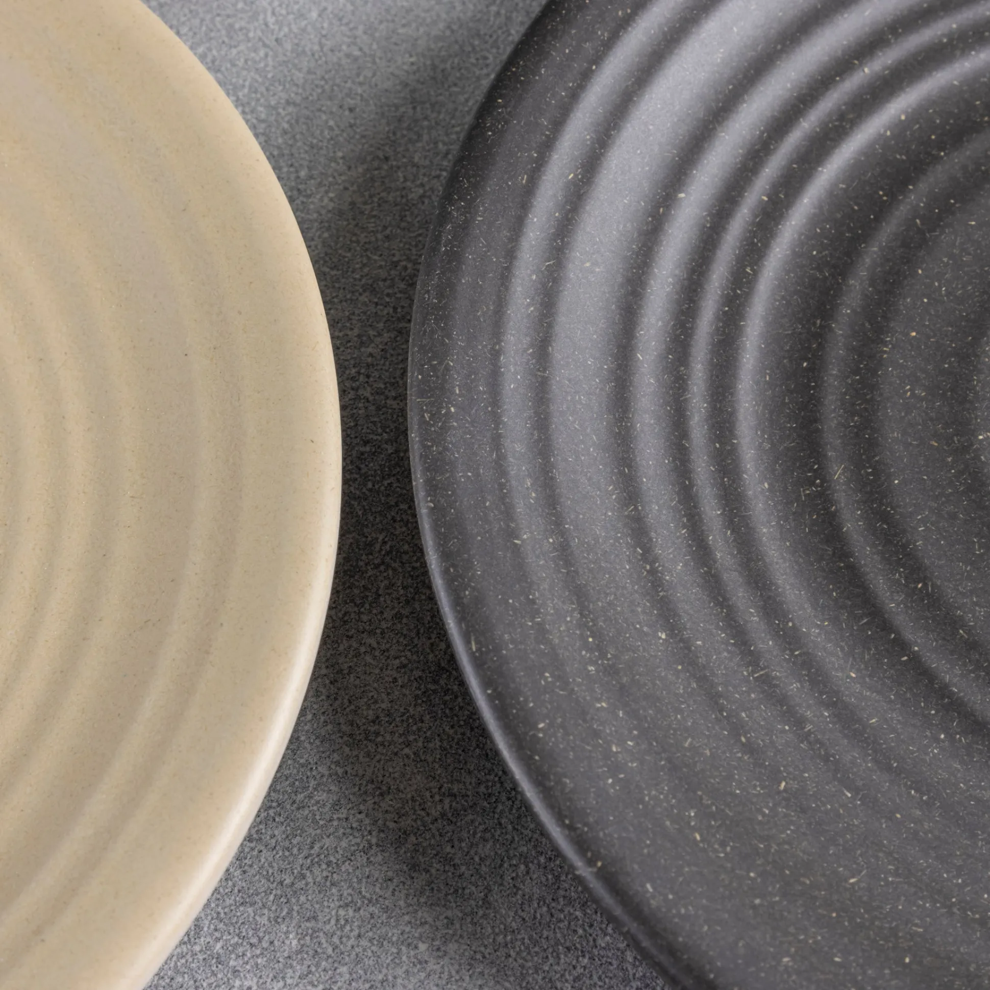 Sancha Organic Salad Plate, Slate, Set of 4^Be Home Clearance