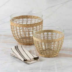 Seagrass Cage Salad Bowl, Large^Be Home Store