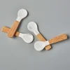 Seashell & Bamboo Spoons Small, Set of 4