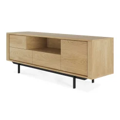 Shadow Solid Oak Media Console, 71