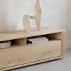 Shadow Solid Oak Media Console, 55.5"