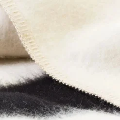 Siempre Blanket, Ivory with Black Stripe^Be Home Cheap