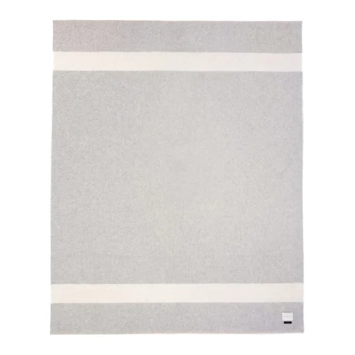 Siempre Blanket, Light Heather with Ivory Stripe^Be Home Discount
