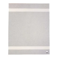 Siempre Blanket, Light Heather with Ivory Stripe^Be Home Shop