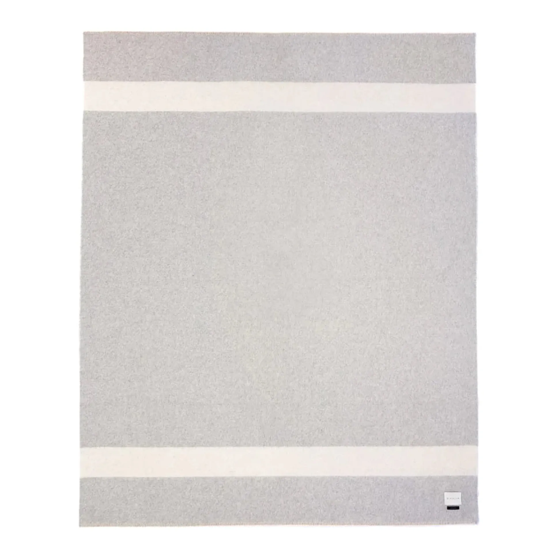 Siempre Blanket, Light Heather with Ivory Stripe^Be Home Shop