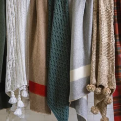 Siempre Blanket, Surplus with Black Stripe^Be Home Fashion