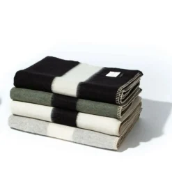 Siempre Blanket, Surplus with Black Stripe^Be Home Fashion