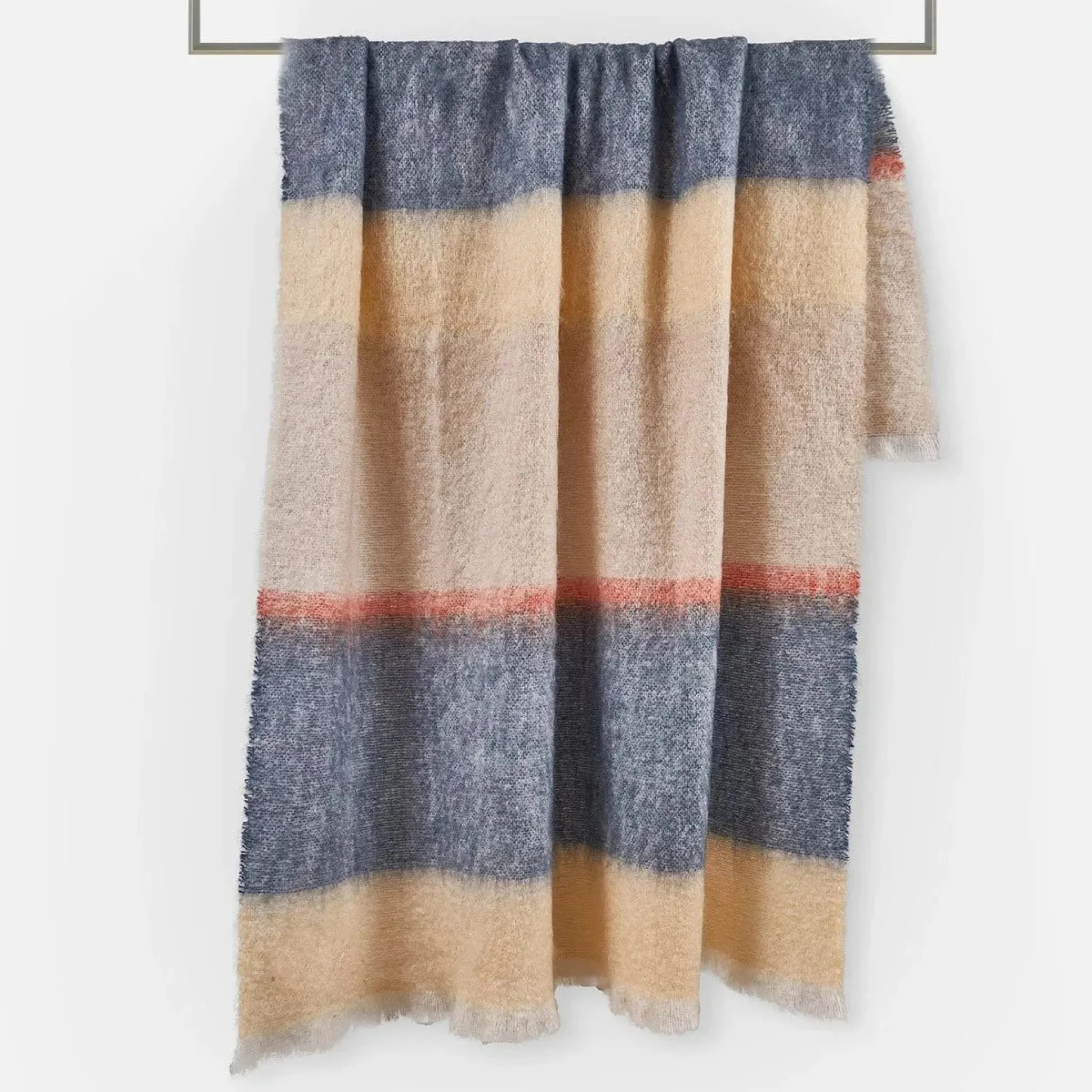 Silare Throw, Slate Blue^Be Home Store