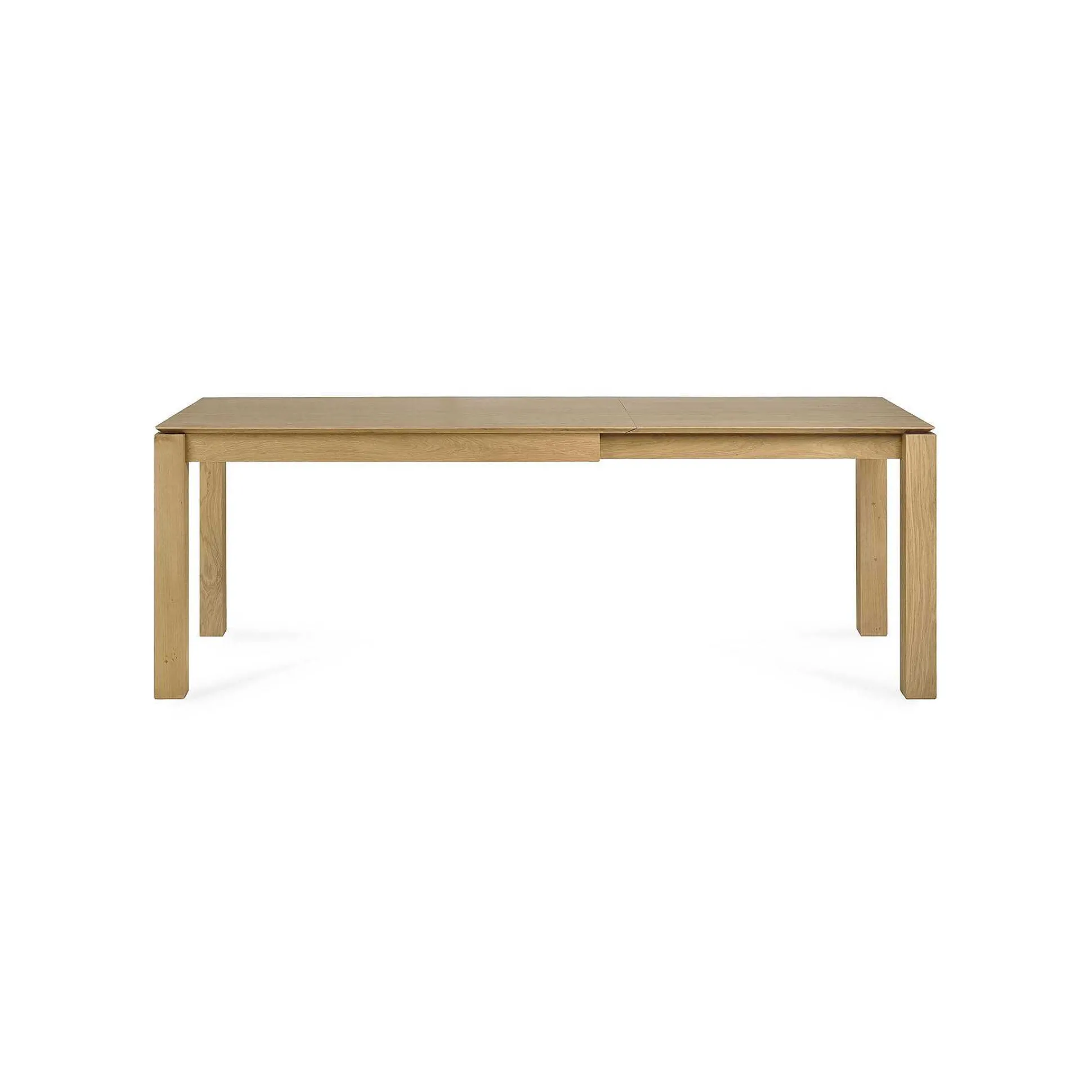 Slice Extendable Dining Table, Oak, 55.5"/ 87"