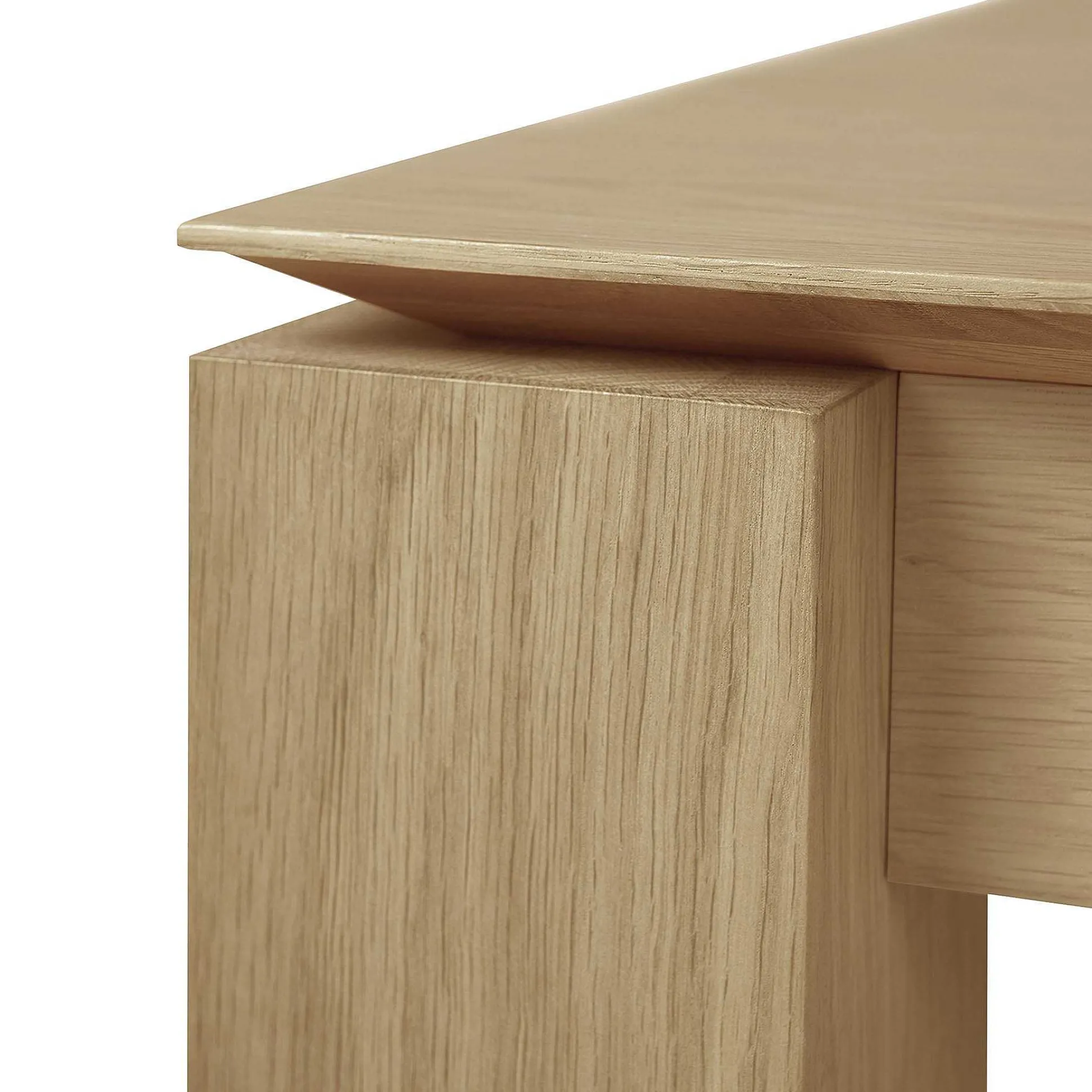 Slice Extendable Dining Table, Oak, 55.5"/ 87"