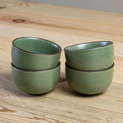 Snack Bowl, Green, Small, Set of 4