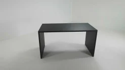 Solid Black Oak U Desk