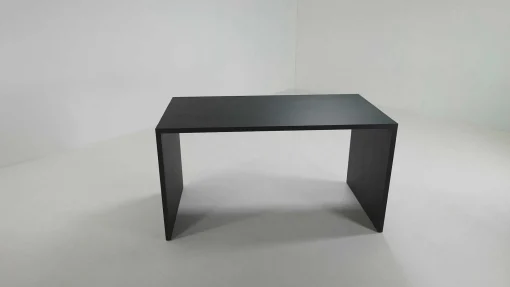 Solid Black Oak U Desk
