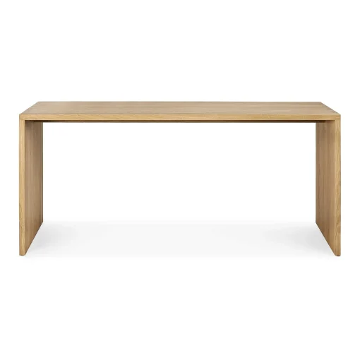 Solid Oak U Desk, 68"