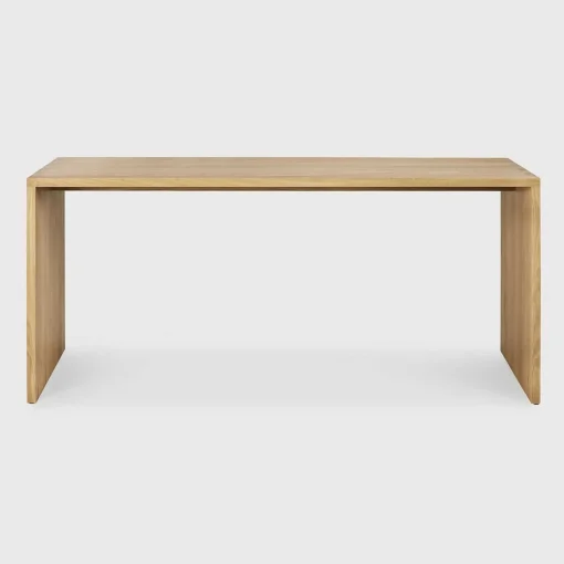 Solid Oak U Desk, 68"