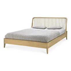 Spindle Solid Oak Bed, Queen