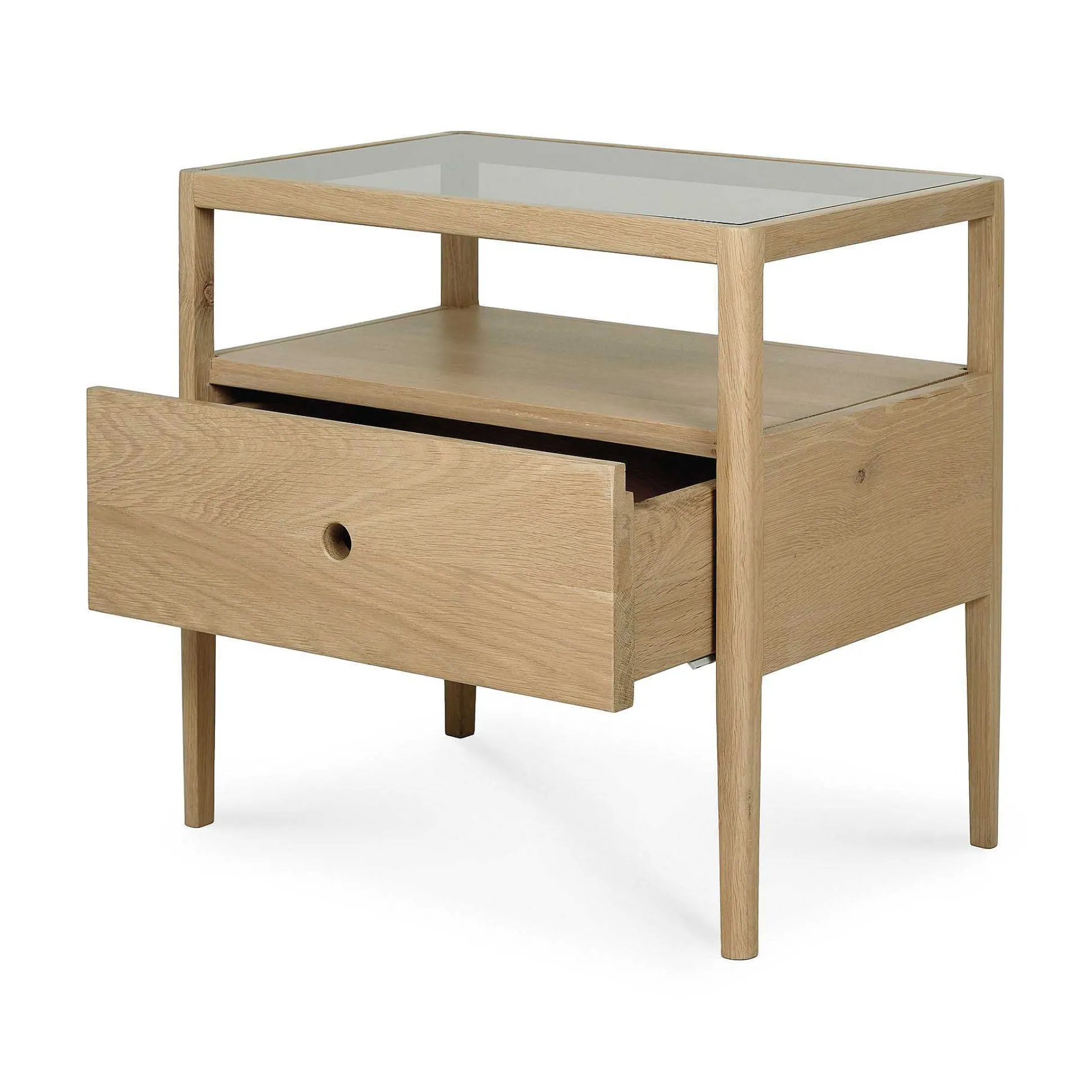 Spindle Solid Oak Bedside Table