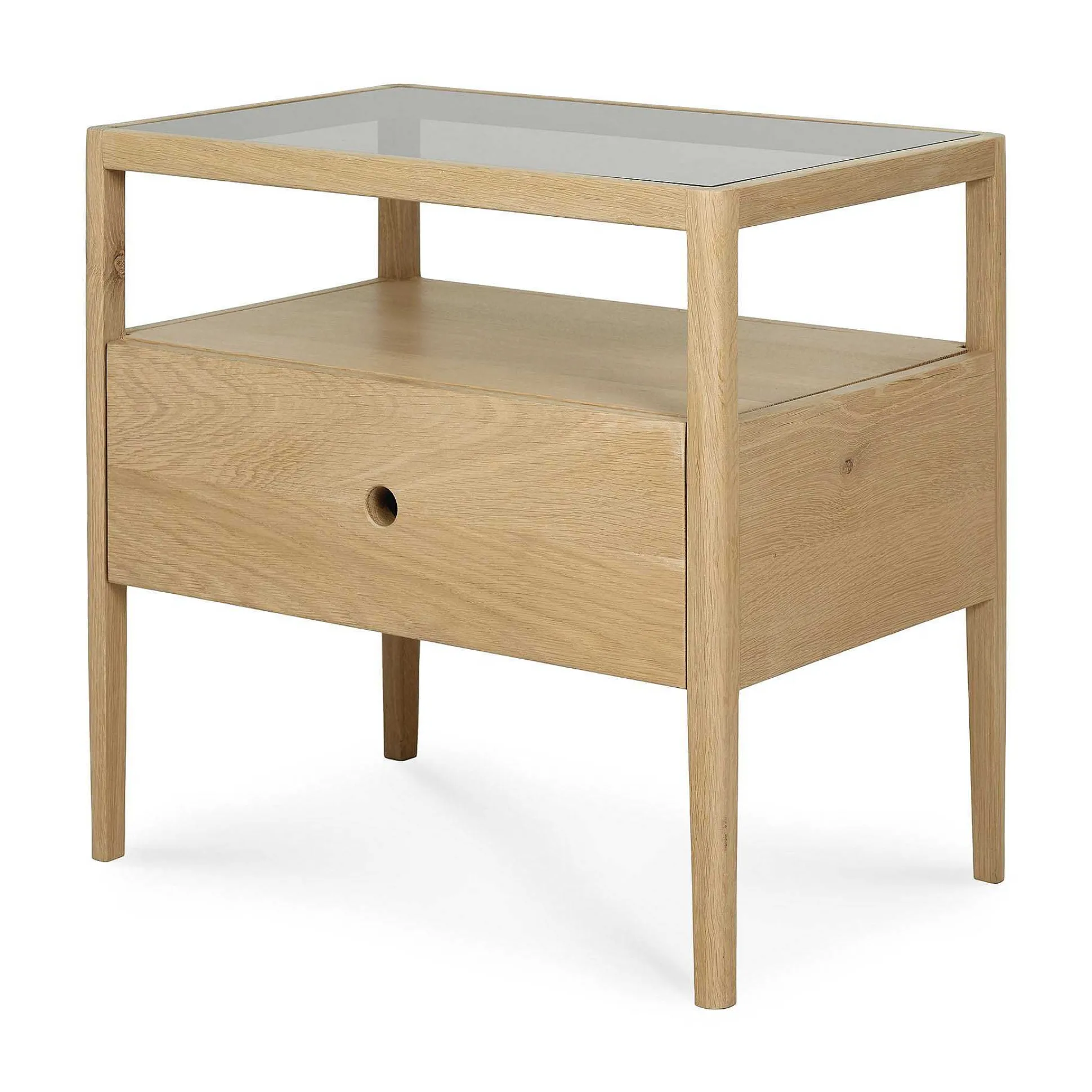 Spindle Solid Oak Bedside Table