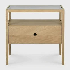 Spindle Solid Oak Bedside Table
