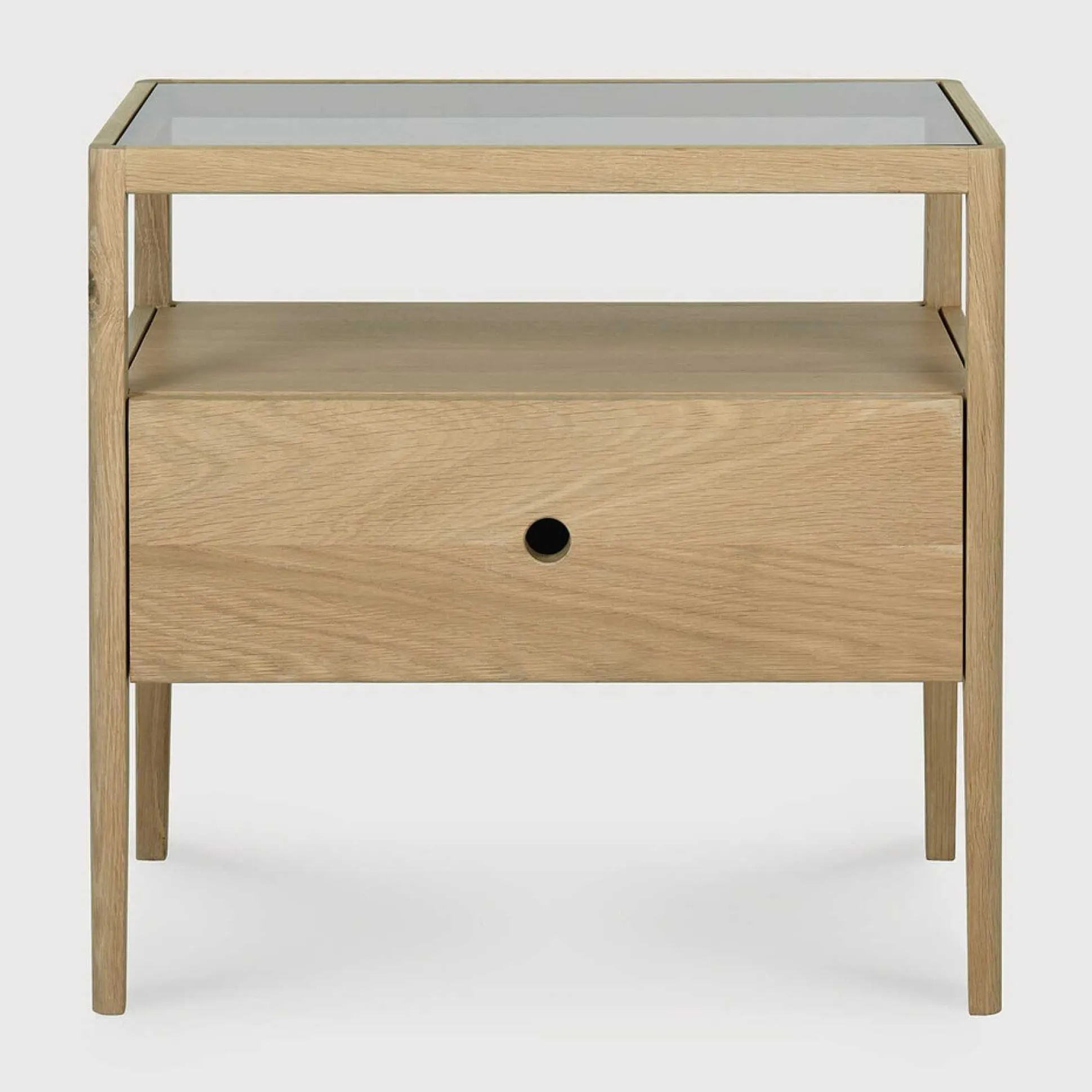 Spindle Solid Oak Bedside Table