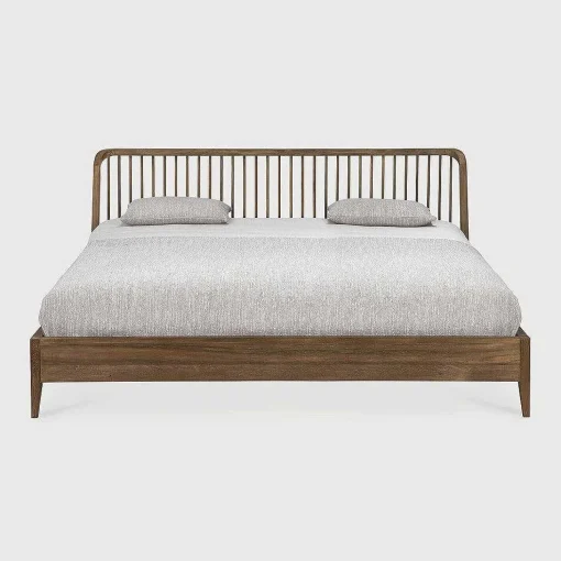 Spindle Solid Reclaimed Teak Bed, Queen