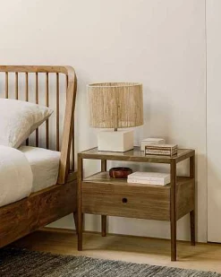 Spindle Solid Reclaimed Teak Bed, Queen