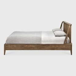 Spindle Solid Reclaimed Teak Bed, Queen