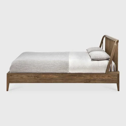 Spindle Solid Reclaimed Teak Bed, Queen