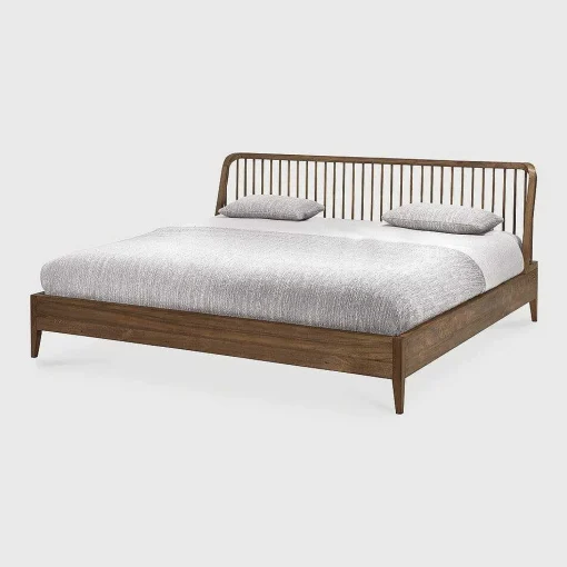 Spindle Solid Reclaimed Teak Bed, Queen
