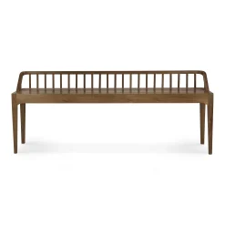 Spindle Solid Reclaimed Teak Bench