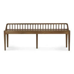 Spindle Solid Reclaimed Teak Bench