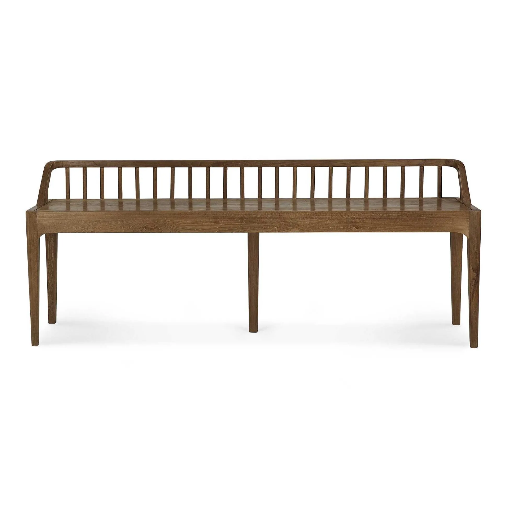 Spindle Solid Reclaimed Teak Bench