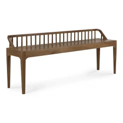 Spindle Solid Reclaimed Teak Bench