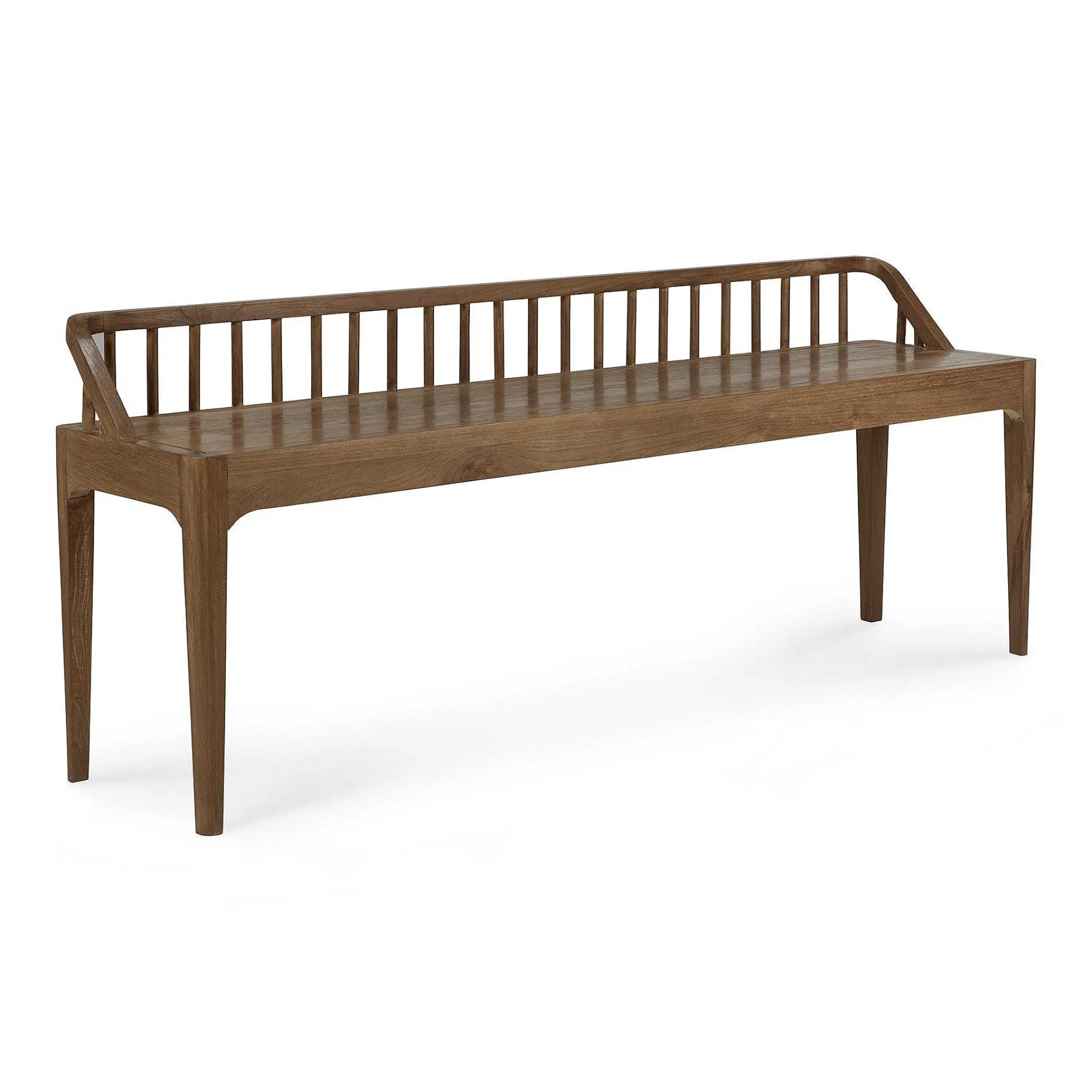 Spindle Solid Reclaimed Teak Bench