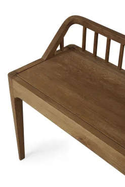 Spindle Solid Reclaimed Teak Bench