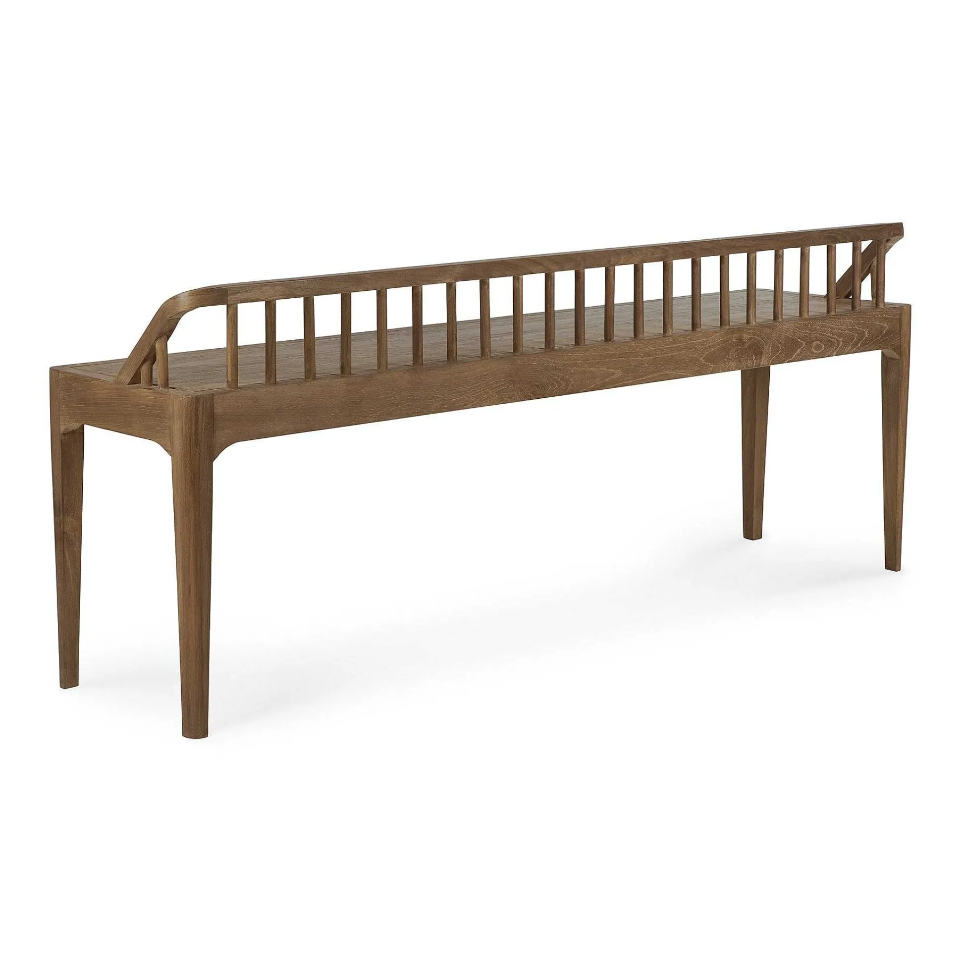 Spindle Solid Reclaimed Teak Bench