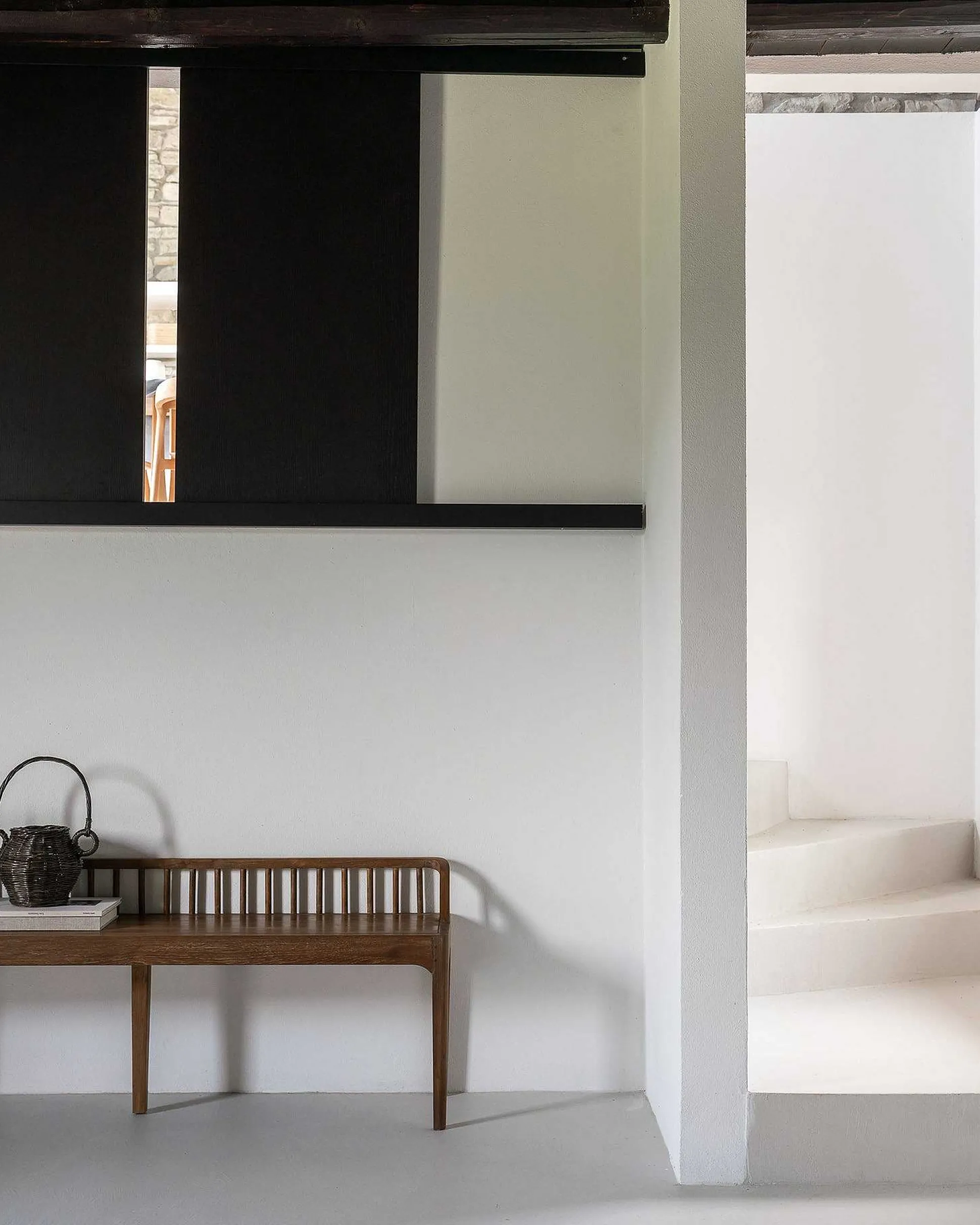 Spindle Solid Reclaimed Teak Bench